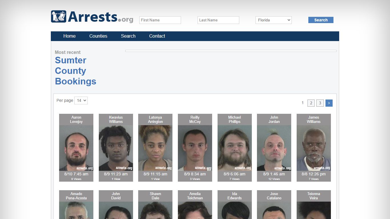 Sumter County Arrests and Inmate Search